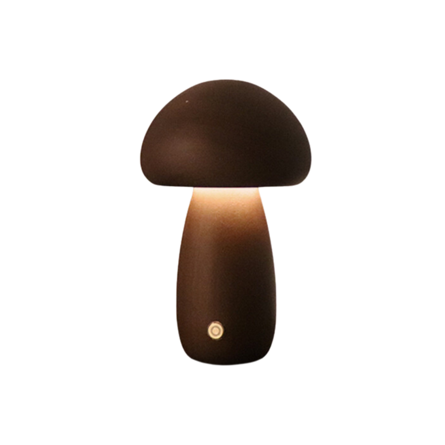 Lampe de table Vintage en bois Champignon