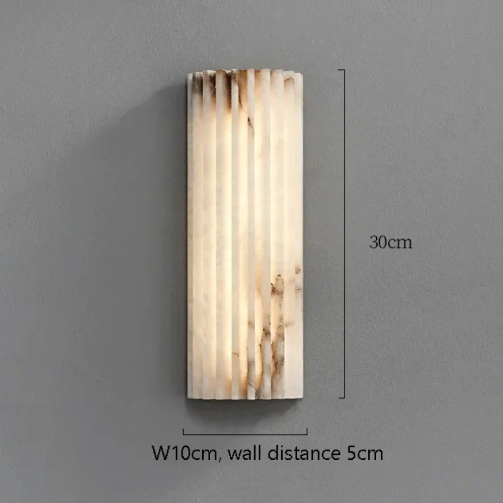 MarbleGlow | Applique Murale en Marbre Élégante et Minimaliste pour Chambre