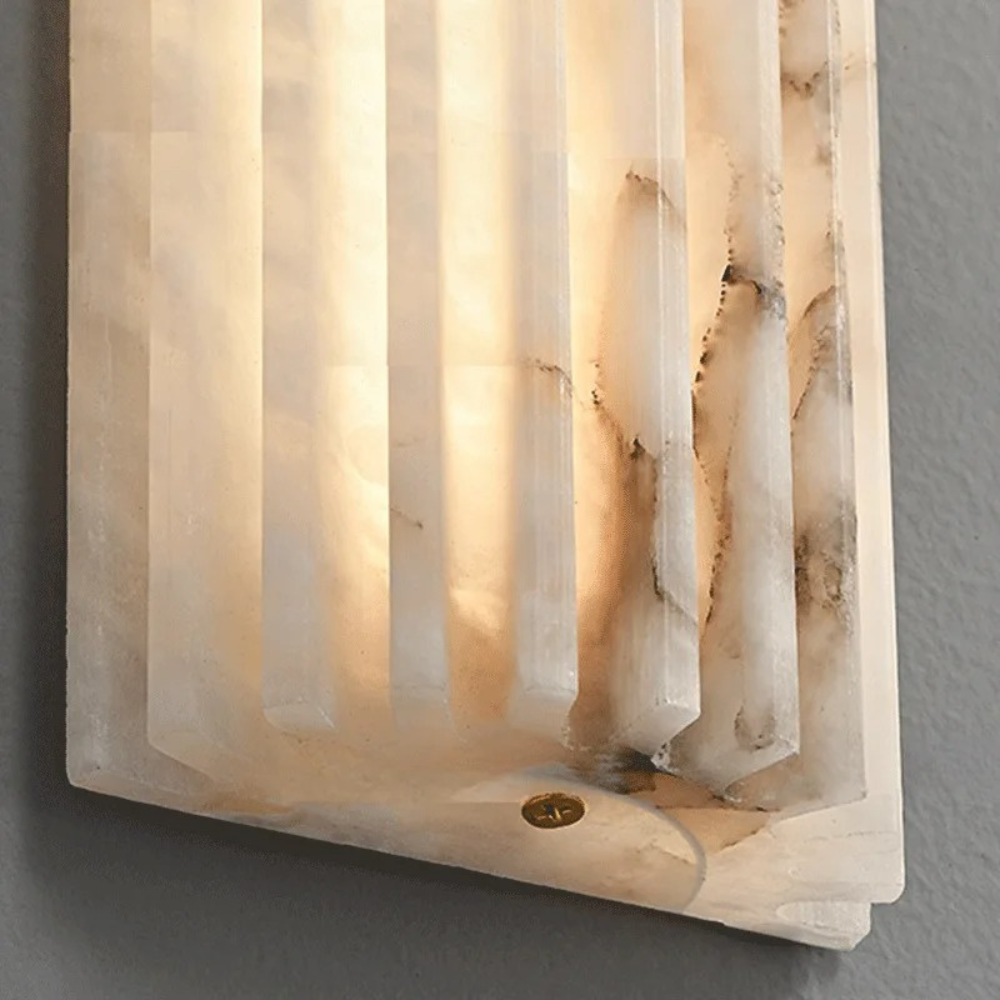 MarbleGlow | Applique Murale en Marbre Élégante et Minimaliste pour Chambre