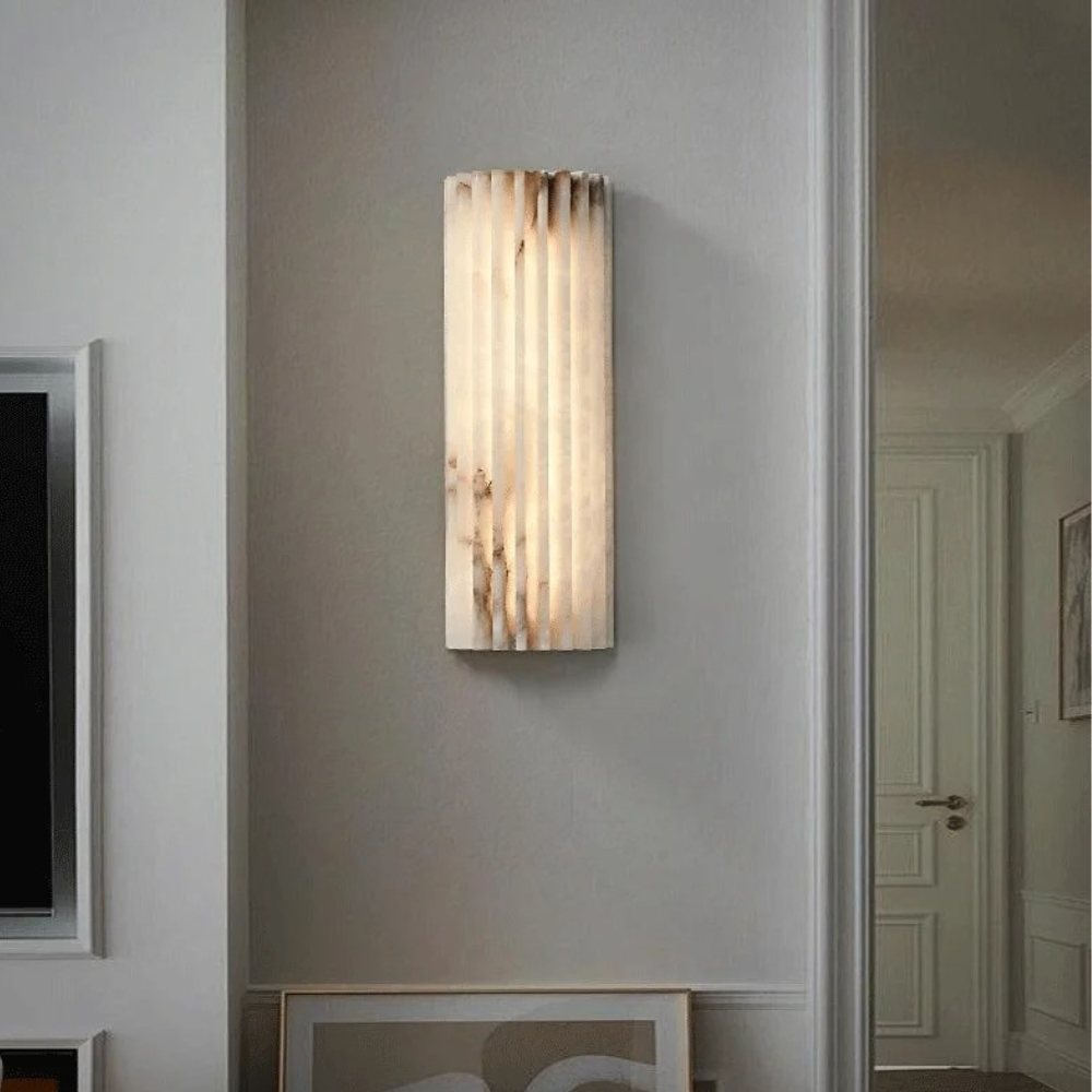 MarbleGlow | Applique Murale en Marbre Élégante et Minimaliste pour Chambre