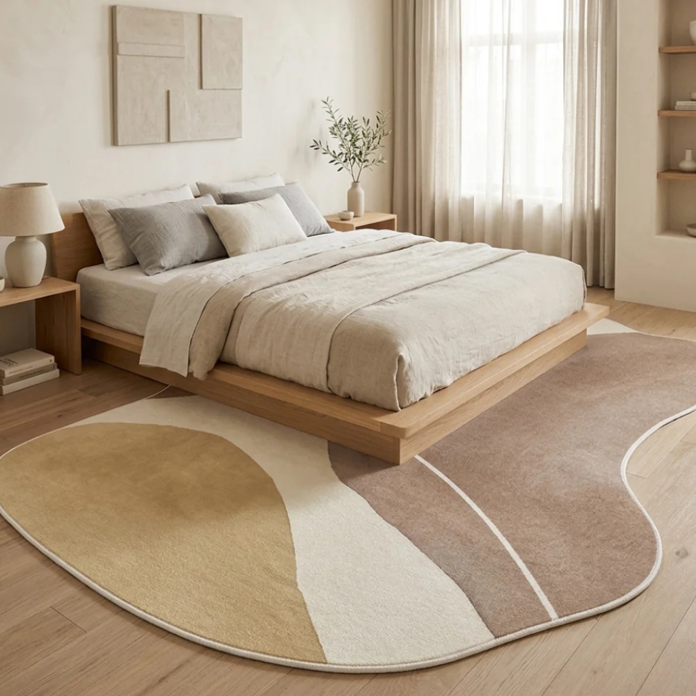 Tapis Novara | Tapis non glissant inspiré du Japon, moelleux pour le salon ou la chambre