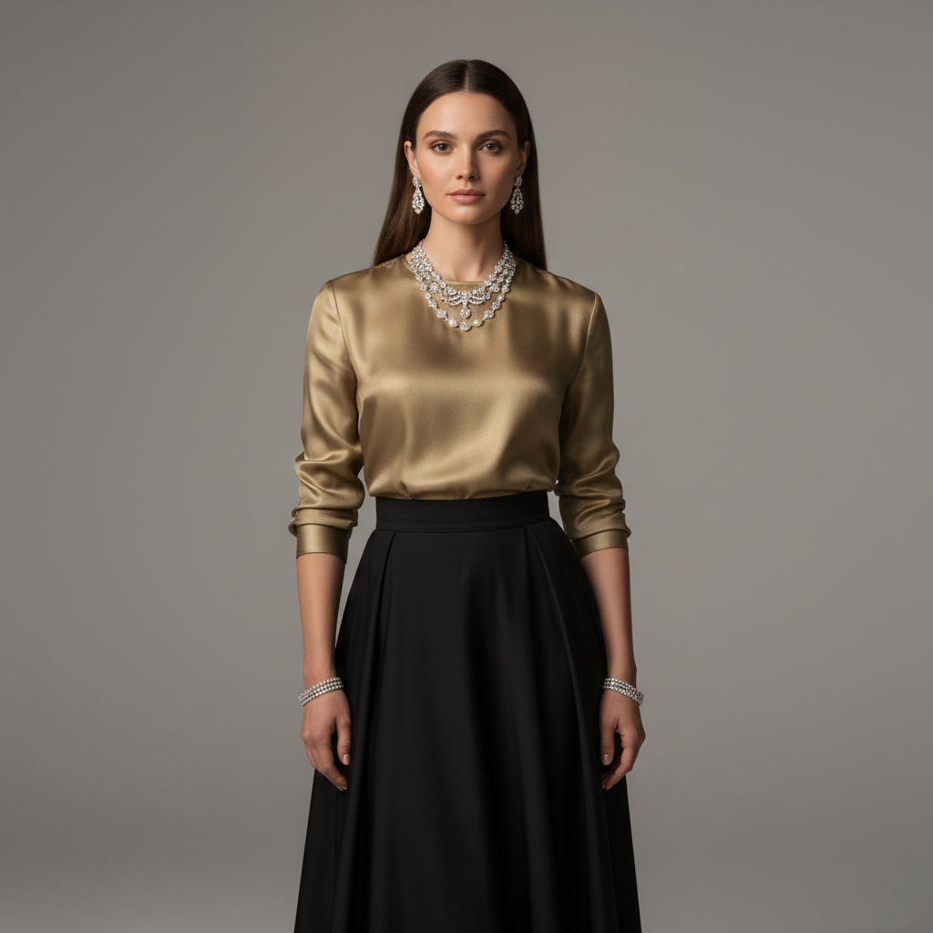 Ensemble Golden Poise Elegance