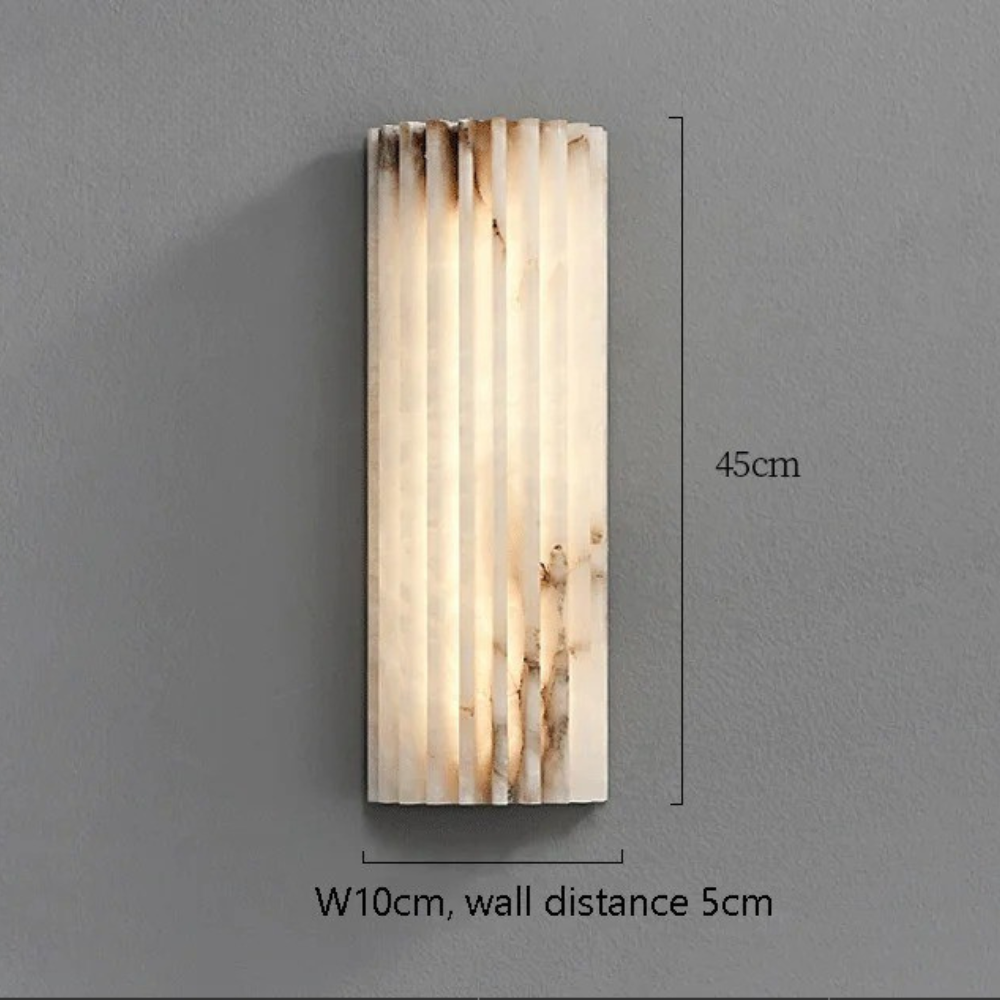 MarbleGlow | Applique Murale en Marbre Élégante et Minimaliste pour Chambre