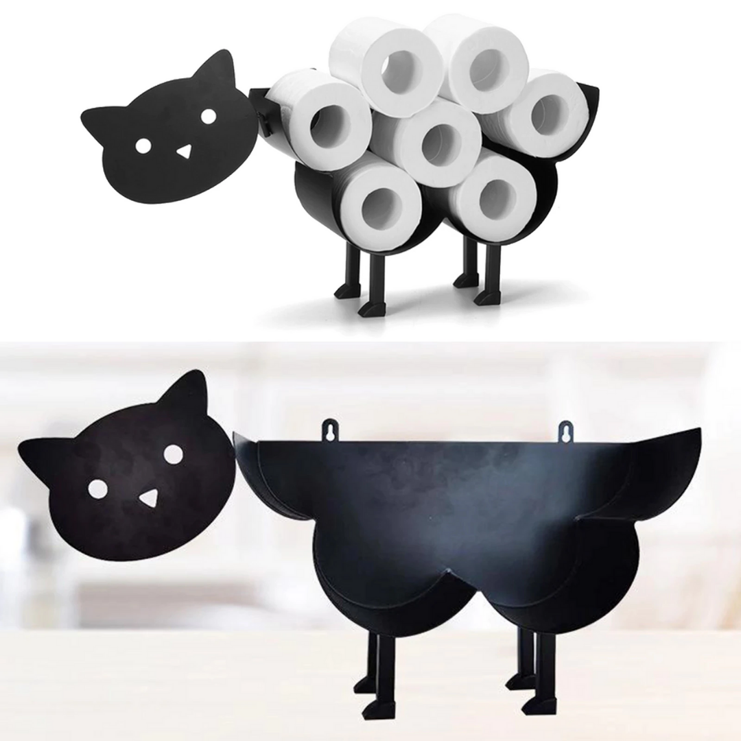 Support à rouleau de papier toilette animal - Amusant et pratique pour votre salle de bain