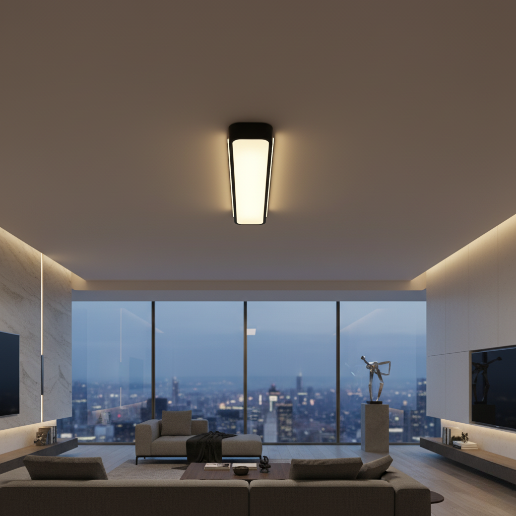 Lumière de plafond encastrée linéaire Runway - Applique LED ambiante ajustable