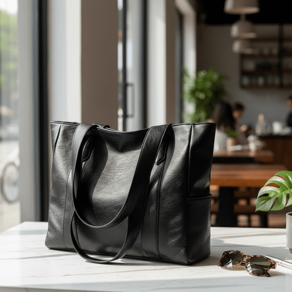 VINTARIS – Sac à épaule en cuir élégant avec une touche rétro et une surface lisse