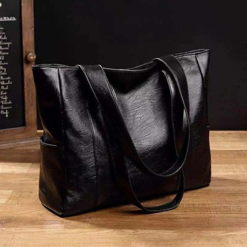 VINTARIS – Sac à épaule en cuir élégant avec une touche rétro et une surface lisse