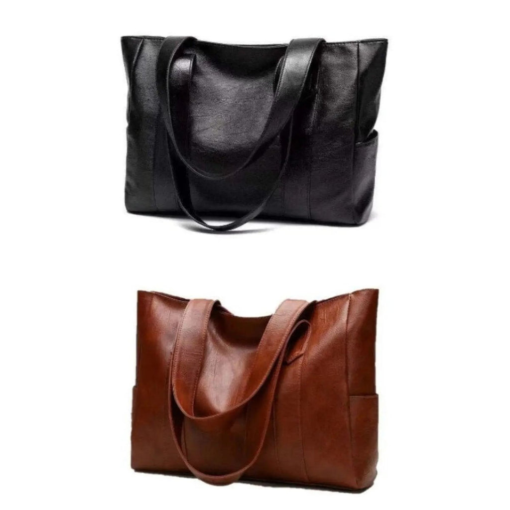 VINTARIS – Sac à épaule en cuir élégant avec une touche rétro et une surface lisse