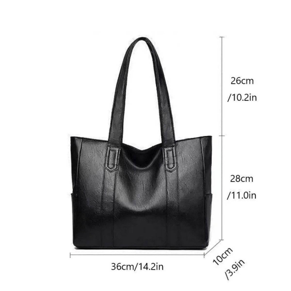 VINTARIS – Sac à épaule en cuir élégant avec une touche rétro et une surface lisse