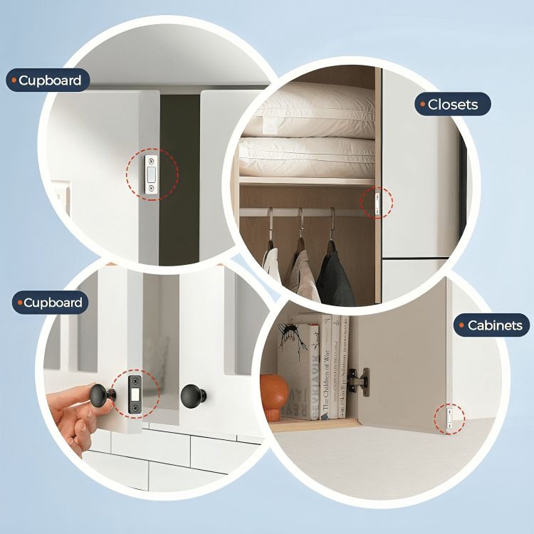 Verrou de sécurité compact – Protégez vos objets d'un simple clic (x4)