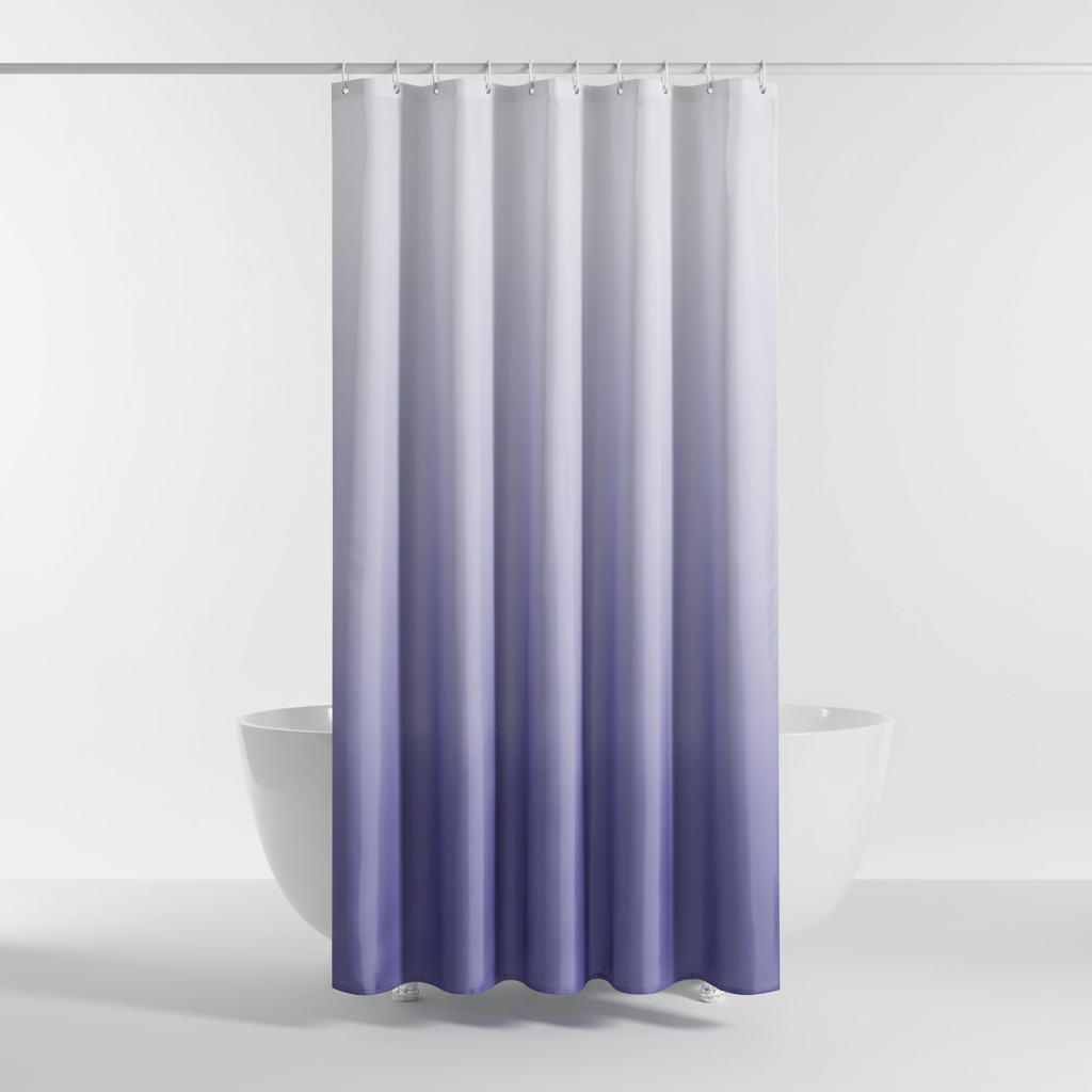 Rideau de douche en polyester épais - AquaVeil