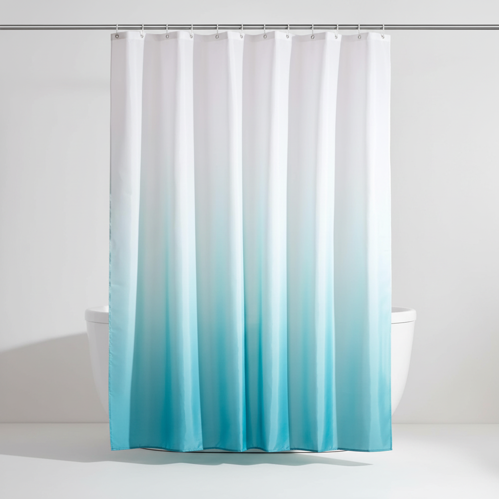 Rideau de douche en polyester épais - AquaVeil