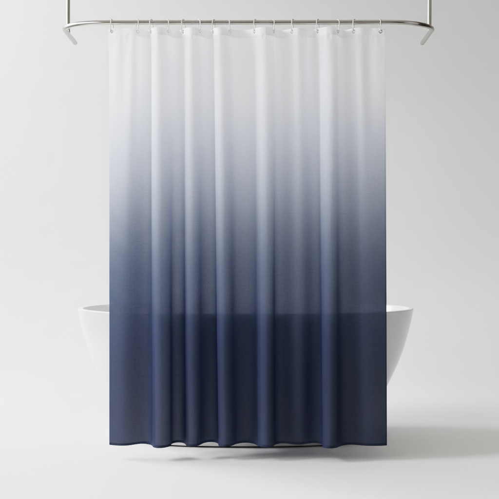 Rideau de douche en polyester épais - AquaVeil