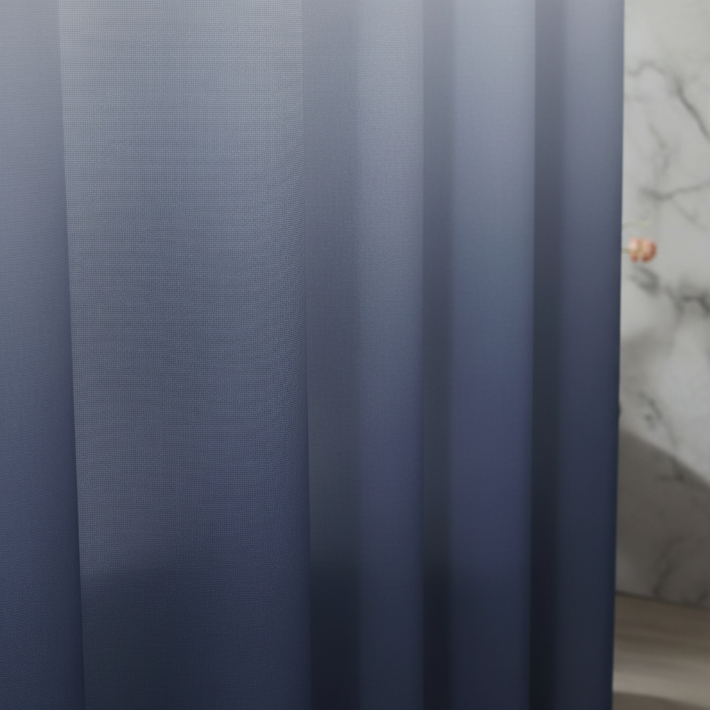 Rideau de douche en polyester épais - AquaVeil