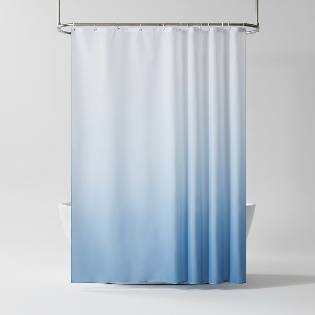 Rideau de douche en polyester épais - AquaVeil