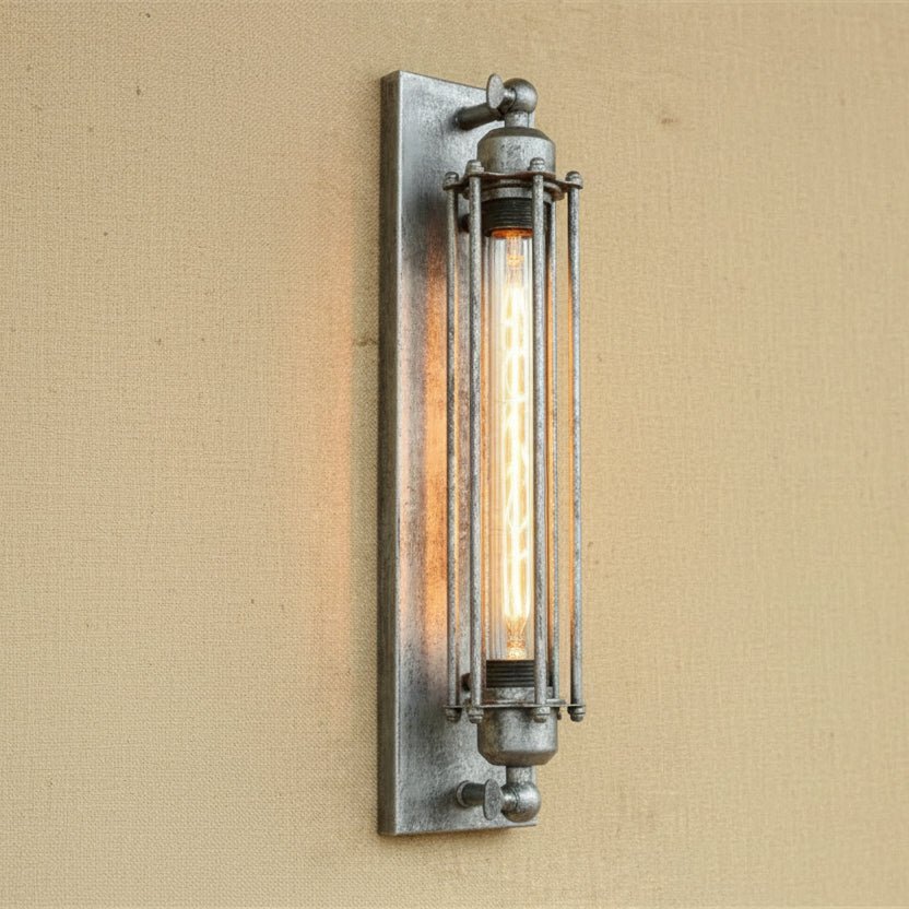REGALIGHT - Applique murale LED vintage avec une lueur ambiante chaude et un design métallique classique pour une illumination intérieure cosy et élégante