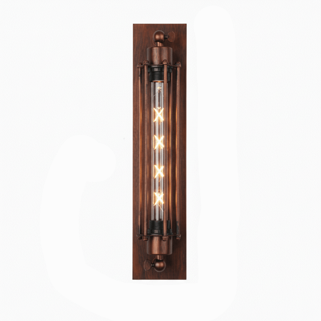 REGALIGHT - Applique murale LED vintage avec une lueur ambiante chaude et un design métallique classique pour une illumination intérieure cosy et élégante