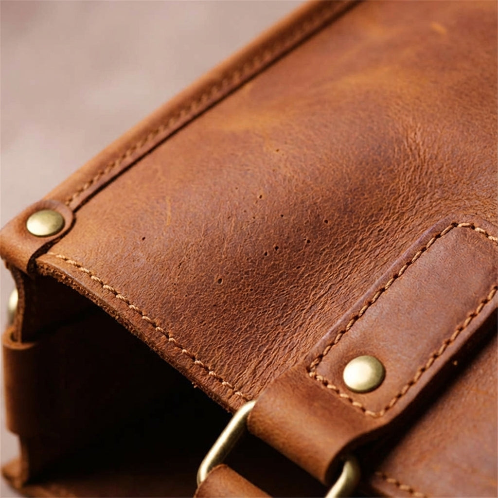 Sac à Ordinateur Portable Vintage en Cuir - Leatherlyst