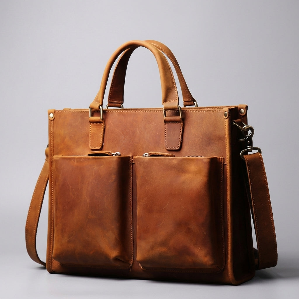Sac à Ordinateur Portable Vintage en Cuir - Leatherlyst