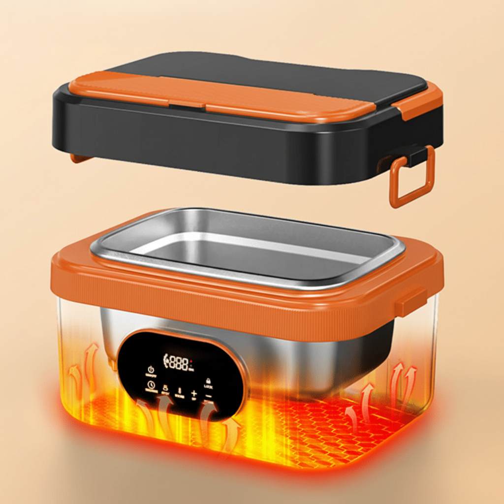 WORKWARM – Boîte à Lunch Auto-Chauffante Sans Fil avec Minuteur Intelligent