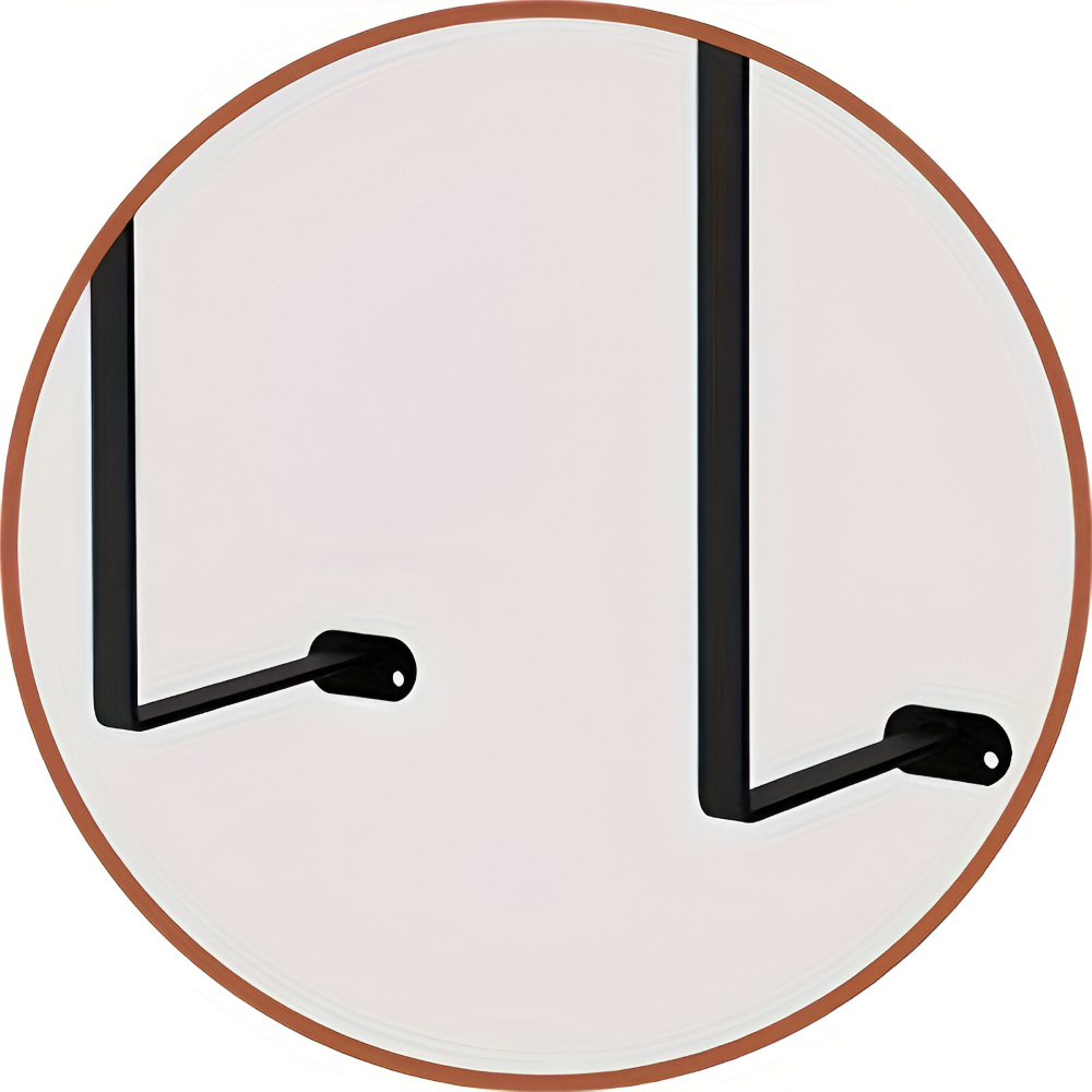 NordLine Duo – Porte-serviettes double mural élégant en bois et métal