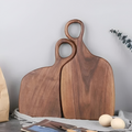 Ensemble de 2 planches à découper en bois de noyer - Outils de cuisine élégants et durables