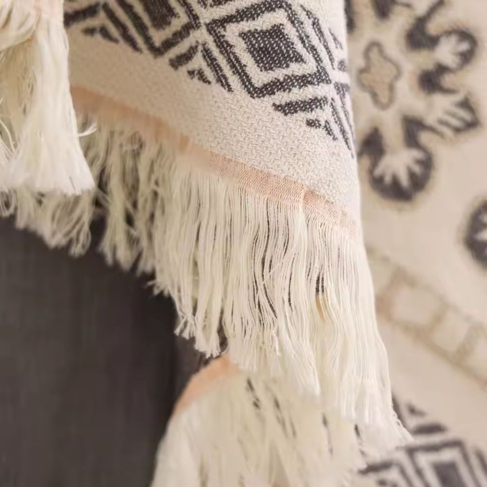 Couverture Mandala Boho en Coton Wander