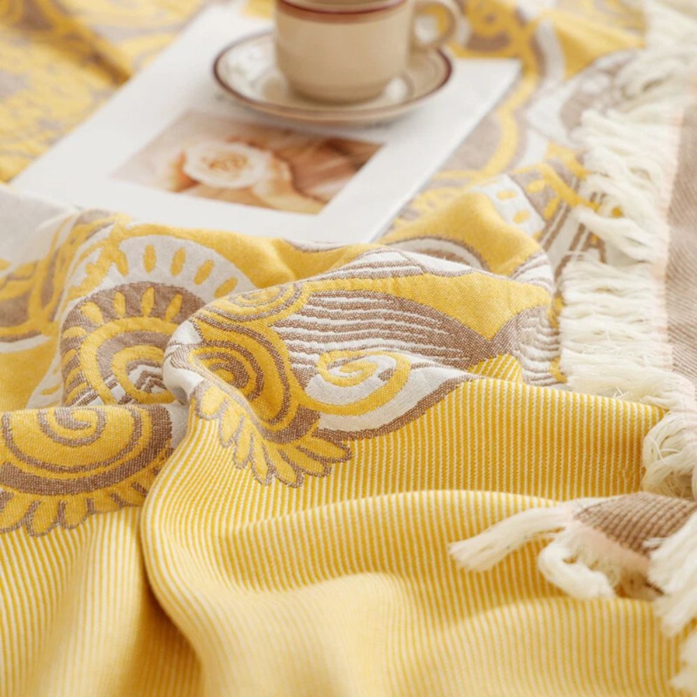 Couverture Mandala Boho en Coton Wander