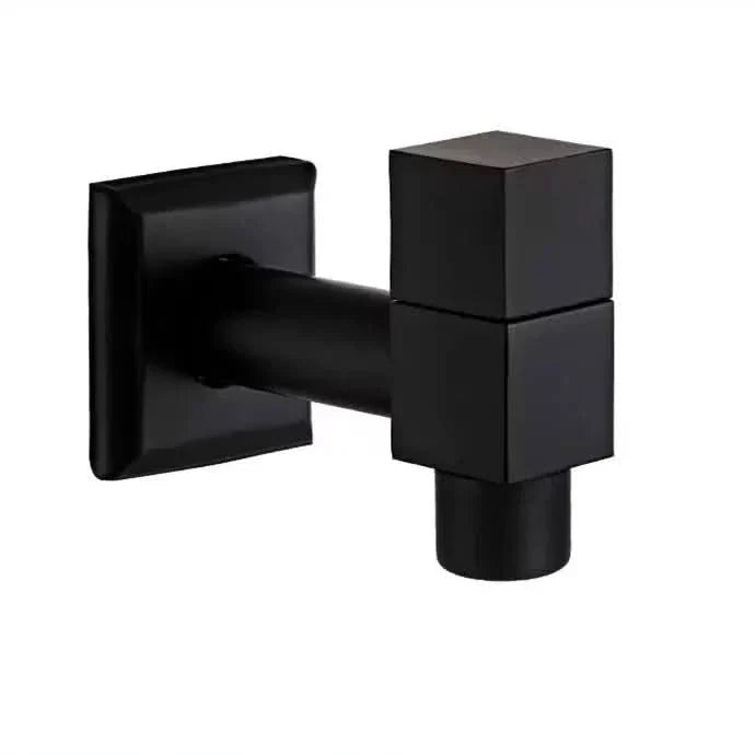 MATTEFLOW – Robinet mural noir pour cuisine, salle de bain et extérieur