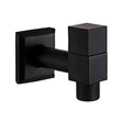 MATTEFLOW – Robinet mural noir pour cuisine, salle de bain et extérieur