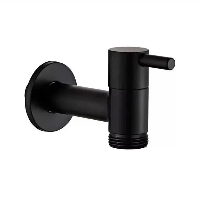 MATTEFLOW – Robinet mural noir pour cuisine, salle de bain et extérieur