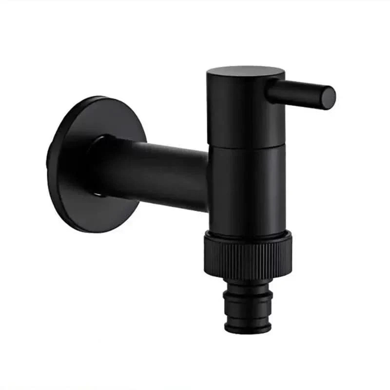 MATTEFLOW – Robinet mural noir pour cuisine, salle de bain et extérieur