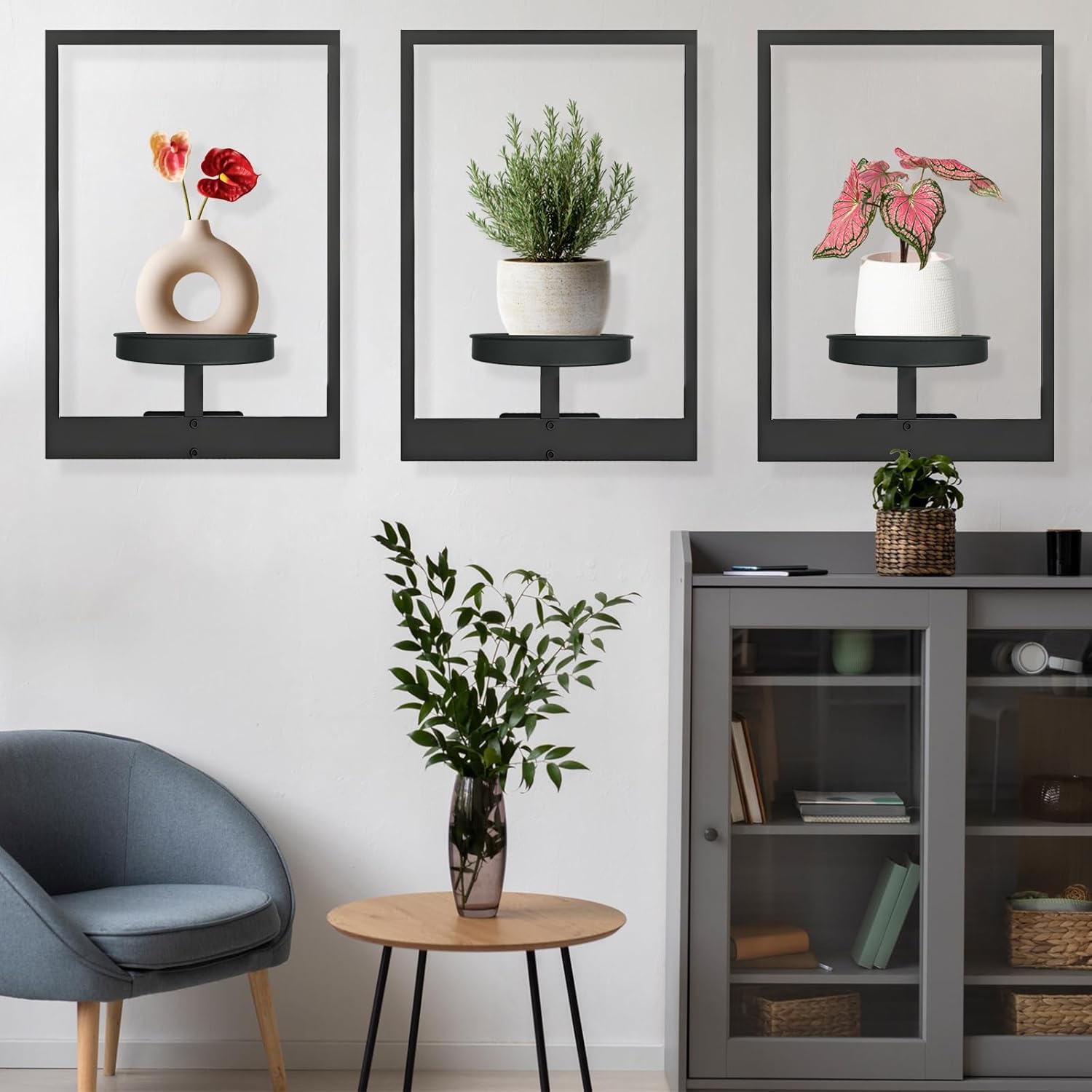 Support de plantes mural | Design en métal | Gain de place | Plantify