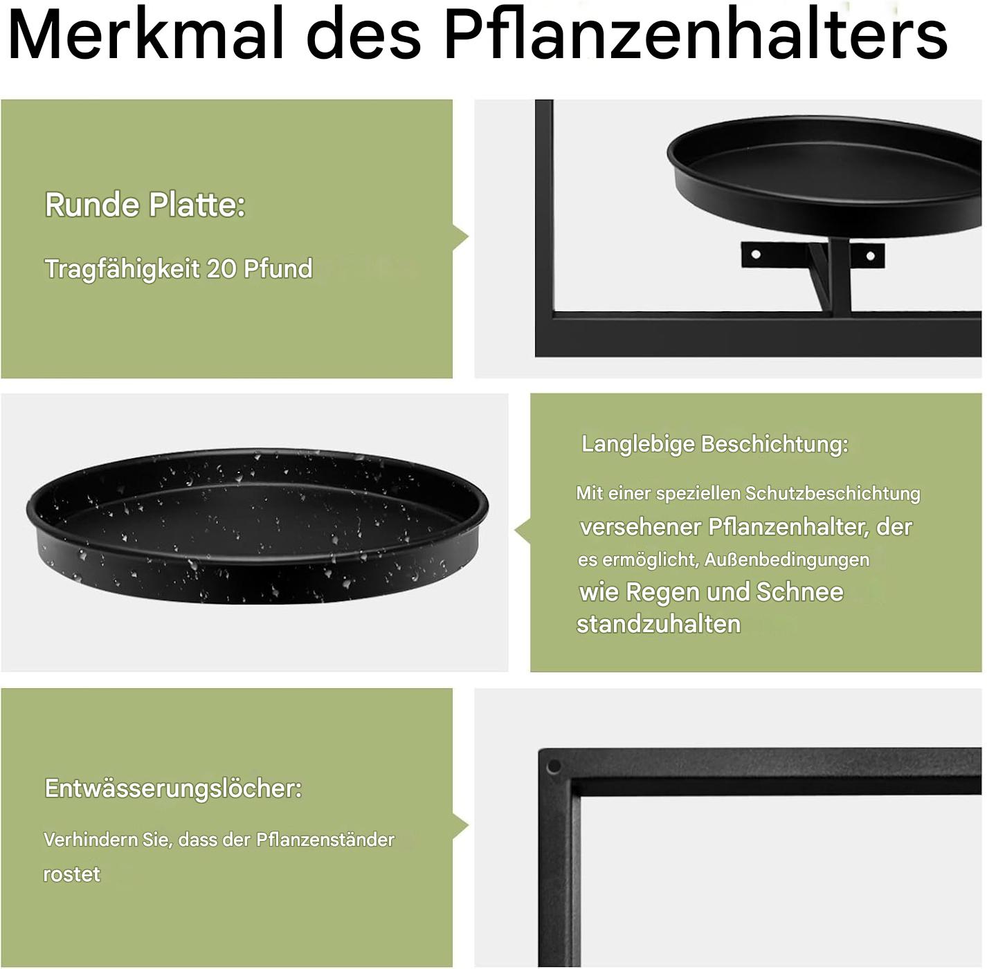 Support de plantes mural | Design en métal | Gain de place | Plantify