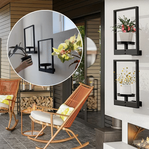 Support de plantes mural | Design en métal | Gain de place | Plantify