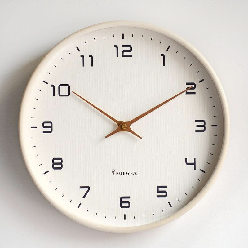 Horloge murale | Mécanisme silencieux | Cadre en bois massif | NordicTime