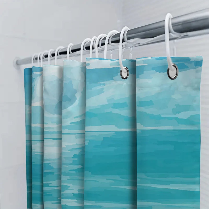 Tissu de rideau de douche imperméable - SeaBlur