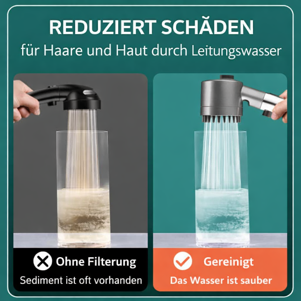 Filtre à eau pour douche | Douchette haute pression | Douche massante | PowerStream
