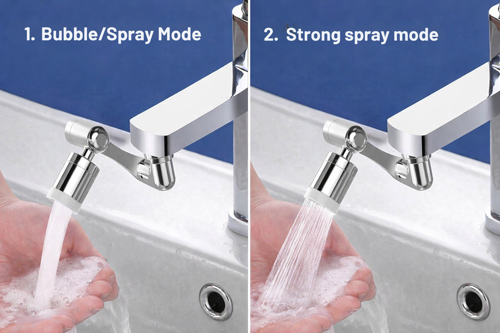 Extenseur de Robinet | Rotation à 1080° | 2 Modes d'Eau | FlexFlow
