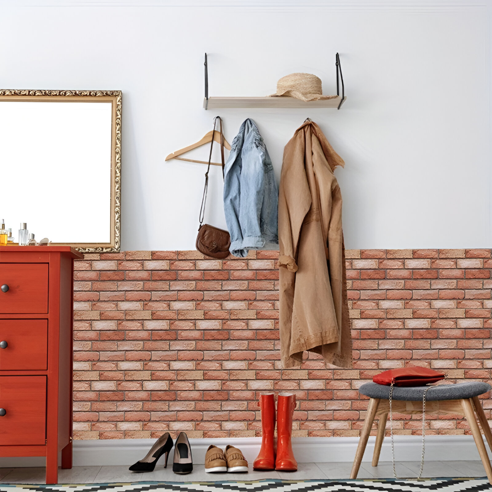 Panneaux Muraux 3D Auto-adhésifs Imperméables – Panneaux Décoratifs d'Accent