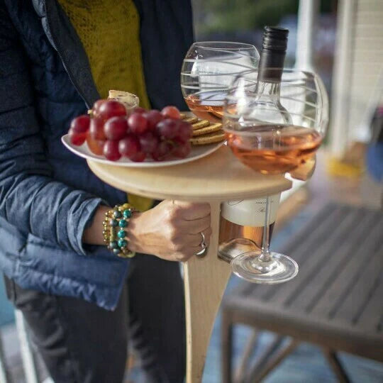 Support à vin | Table à vin d'extérieur | Stabilité et plaisir en toute sécurité | VinoStake