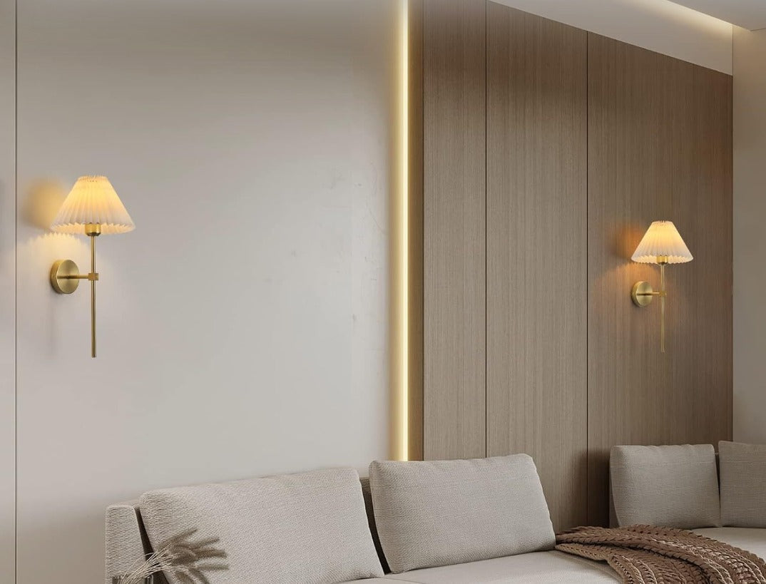 Applique en lin bronze