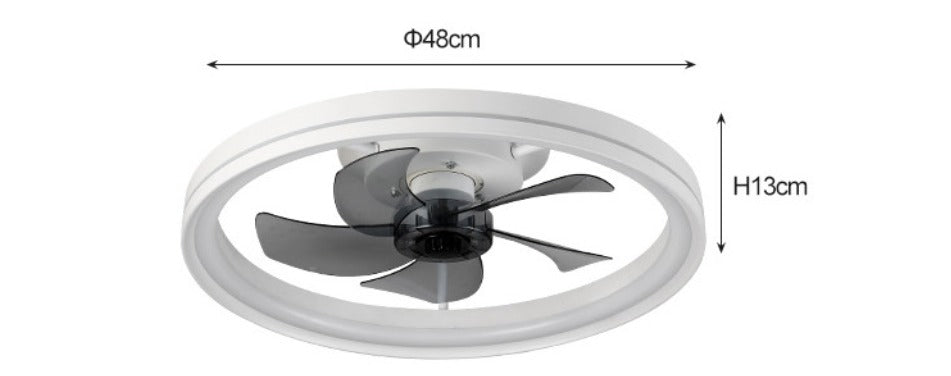 Ventilateur de plafond LED intelligent avec télécommande