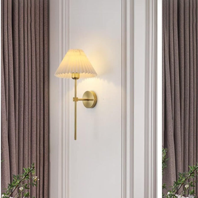 Applique en lin bronze