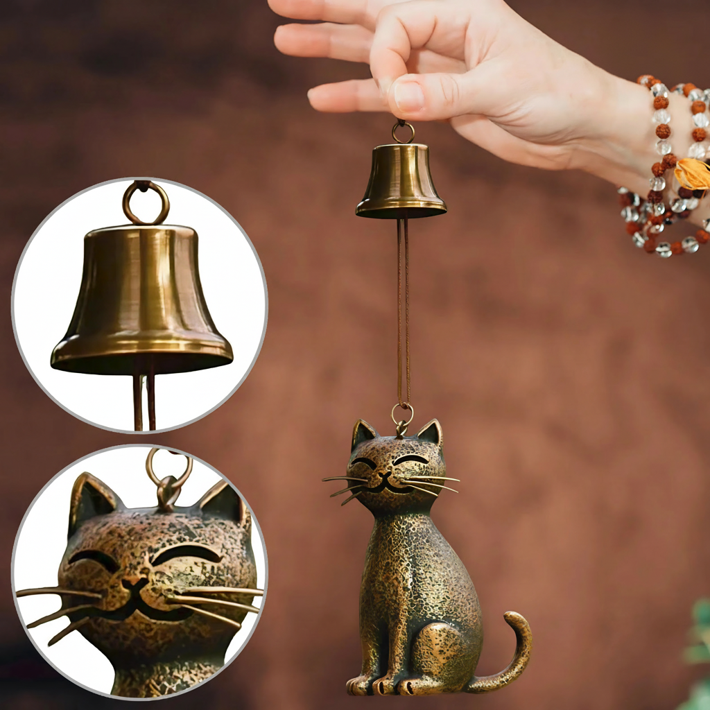 COPPERPAWS – Carillon en cuivre fait main pour une ambiance tranquille à la maison