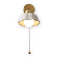 Florielle Applique Murale – Lampe Fleur Française en Blanc et Or pour Chambre à Coucher