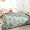 Couverture réversible en coton pur Wild Petal