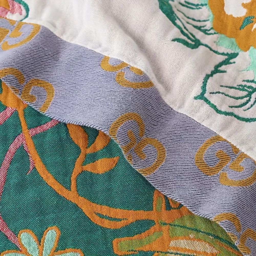 Couverture en Coton Wildflower Botanical Reverie