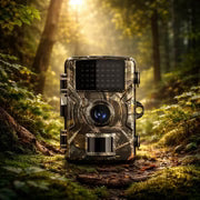 Caméra de chasse avec fonction de vision nocturne | Détecteur de mouvement | Résistante aux intempéries | Gardien de la forêt