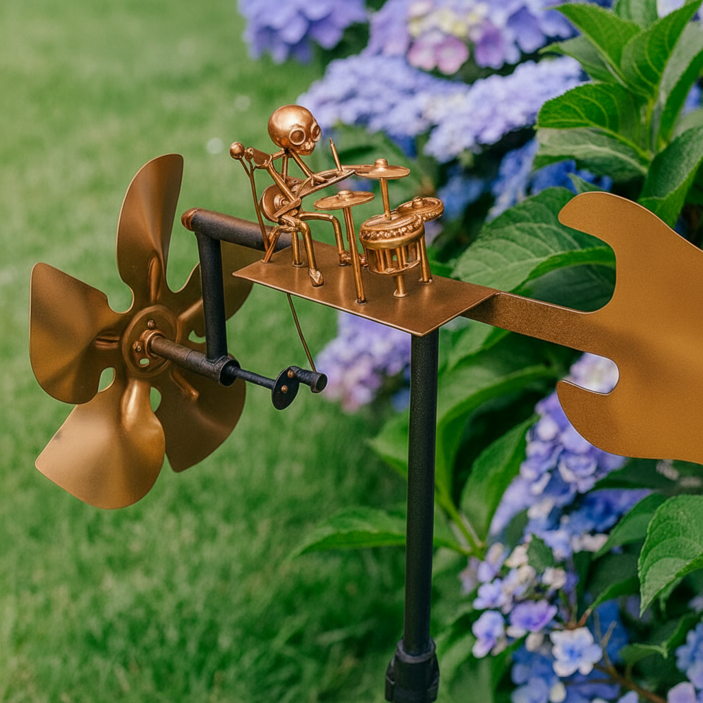 WINDMELODY - Carillon de jardin et de terrasse en acier résistant aux intempéries